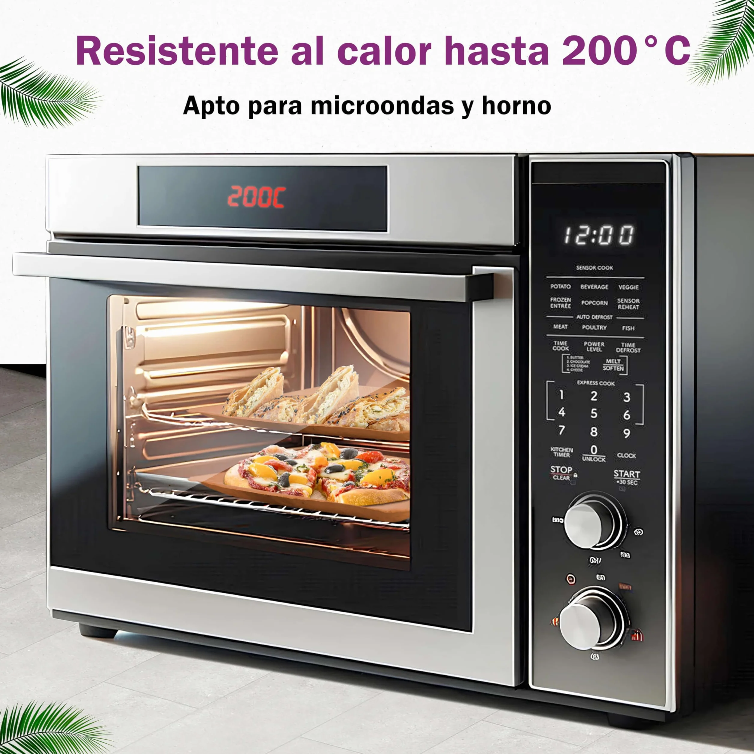25 Platos Desechables de Hoja de Palma Orgánicos - Ovalado 25 cm - Vajilla Ecológica - Estable, Natural y Biodegradable - Elegantes para Fiestas - como Menaje de Bambu