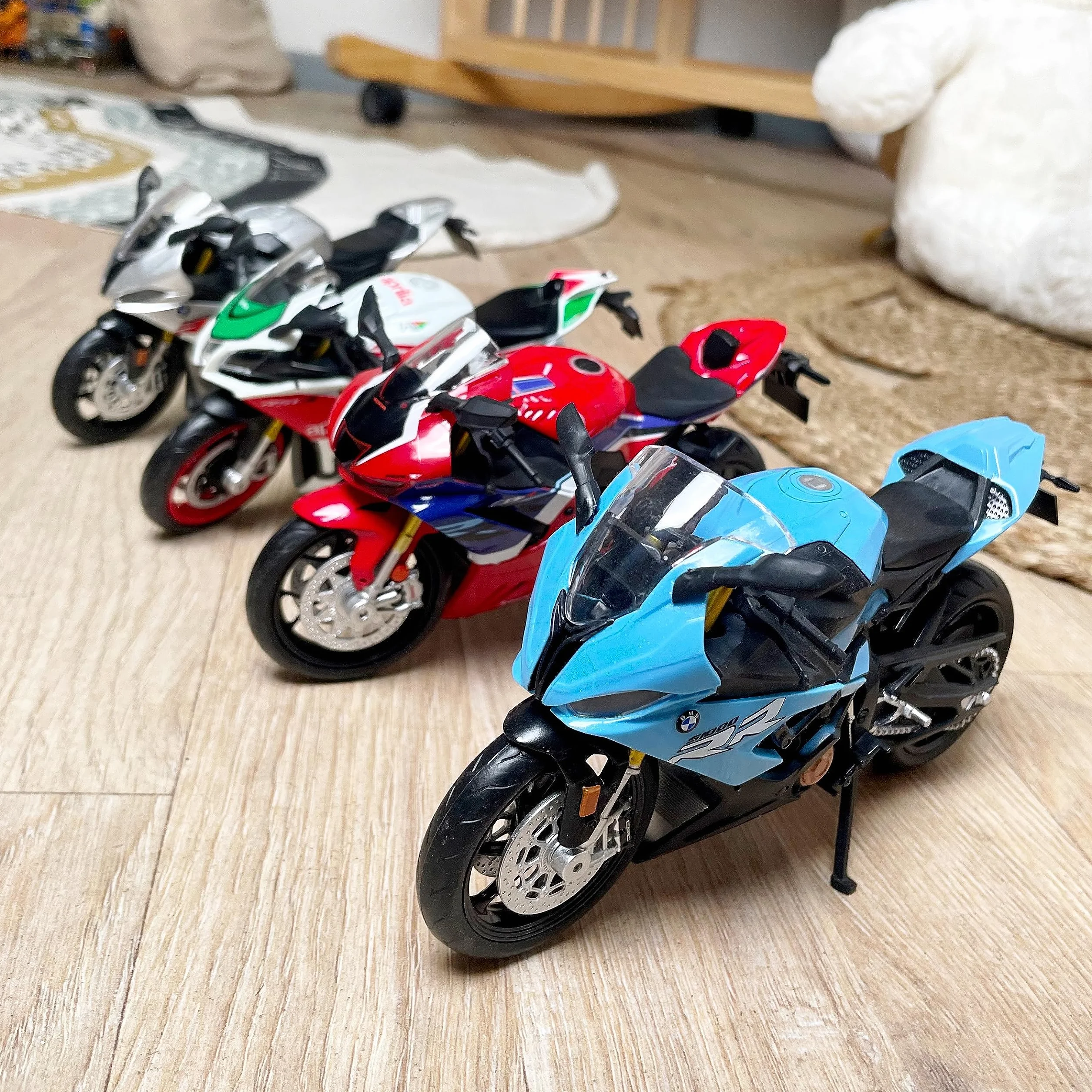 TURBO CHALLENGE - Moto Honda CBR1000RR-R - Fundido a presión - 029925-1/12 - Vehículo de Ruedas Libres - Rojo - Metal - Juguete para niños - Regalo - A Partir de 3 años