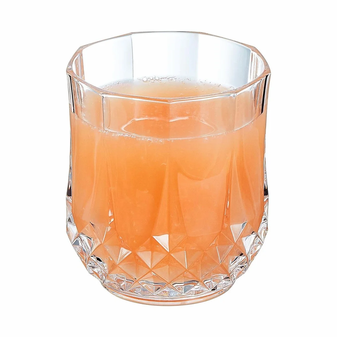 Cristal D'Arques Paris Longchamp – 6 vasos bajos de 32 cl de Kwarx – Brillo, transparencia y alta resistencia – Molduras icónicas – Fabricado en Francia