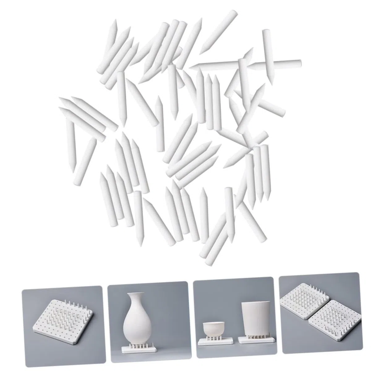 Juego De 120 Soportes Refractarios Para Hornos, Postes, Pasadores Y Zancos Para Hornos, Clavos Para Zancos De Cerámica, Clavos Para Cerámica, Pasadores De Cerámica Para Hornos,