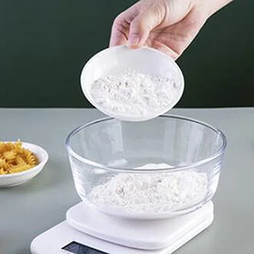 Báscula de Alimentos Báscula de Alimentos de precisión para Pesar Alimentos y café para nutrición y preparación de Comidas Color: Blanco Tamaño: 11 cm * 17 cm 1,