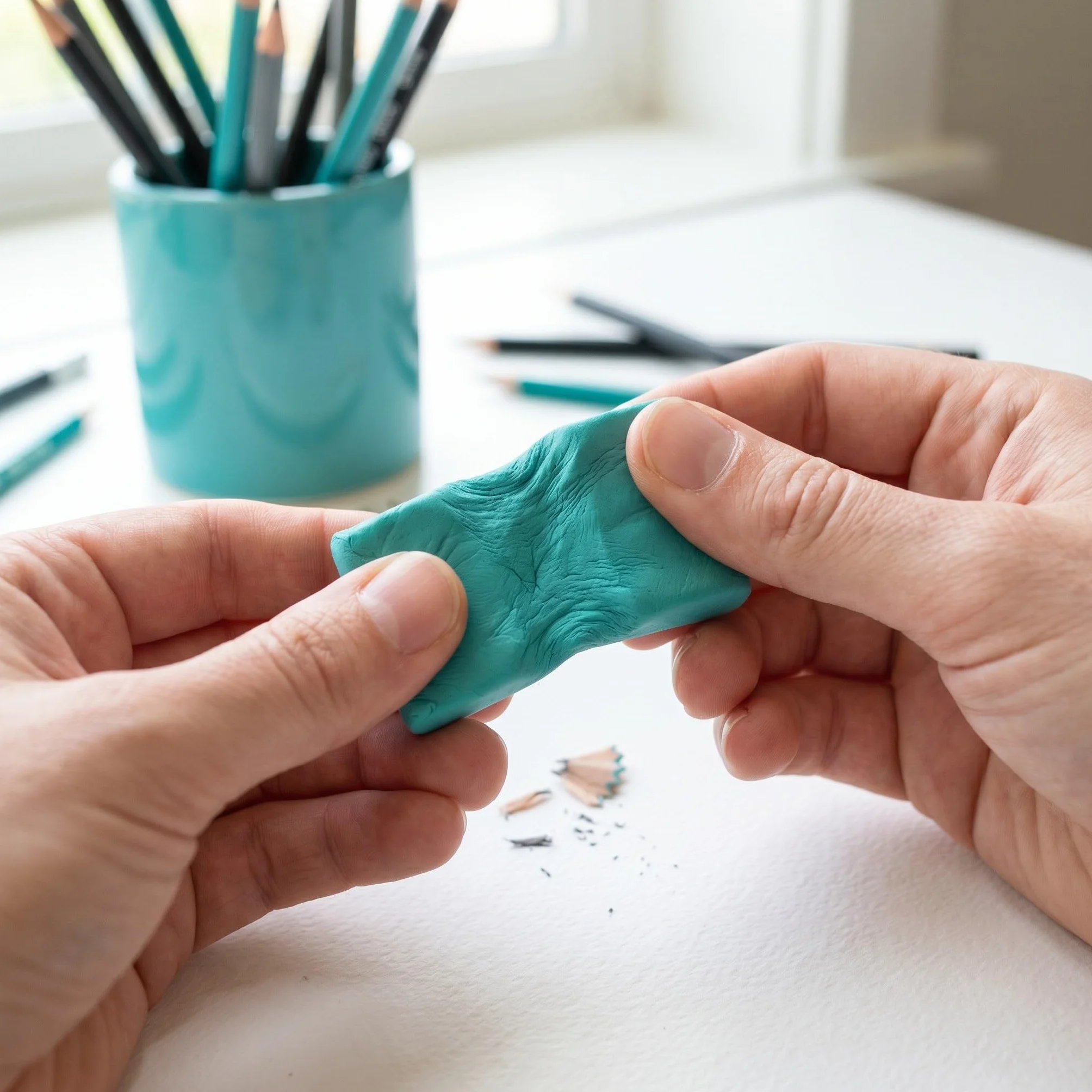 OUNONA 60 gomas de borrar moldeables, suaves y coloridas para arte - Material escolar para artistas, estudiantes, oficina, tareas, exámenes, profesores, dibujo y diseño.