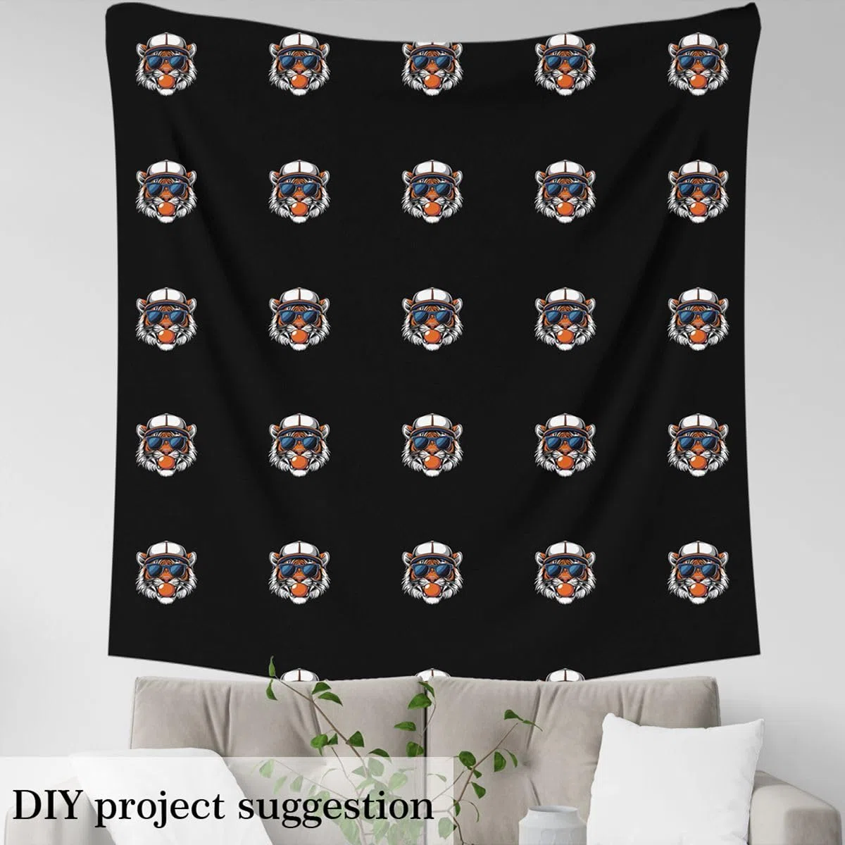 Homemissing Tela de tigre por The Yard para tapicería de béisbol y juegos, animales salvajes, proyectos de costura, manualidades, safari, gato, impresión de 920 x 150 cm, regalo para los amantes del