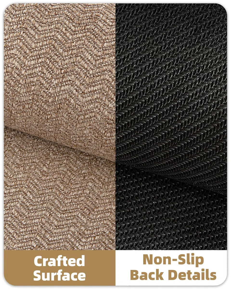 Color&Geometry Felpudo Entrada Casa 43.5 x 75 cm, Alfombra Entrada Casa Interior/Exterior Lavable Antideslizante, Tapete Entrada Absorbente Resistente a Las Manchas, Beige