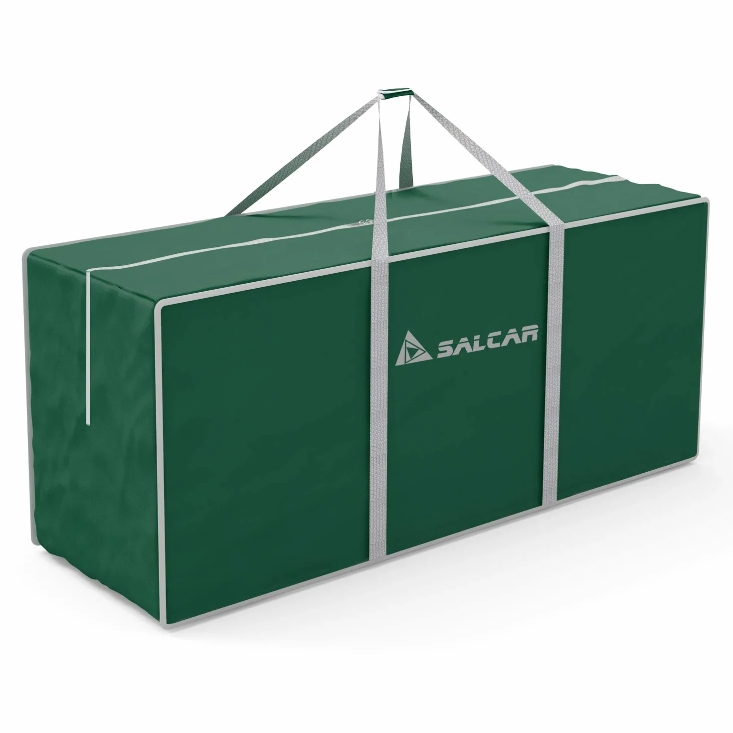 SALCAR Bolsa de Almacenamiento para árbol de Navidad, para Árbol de Navidad Artificial de 1,8 m / 2,1 m / 2,4 m / 2,7m, Tela Oxford 600D, Impermeable, a Prueba de Polvo, Plegable, con Asa- Verde,150cm