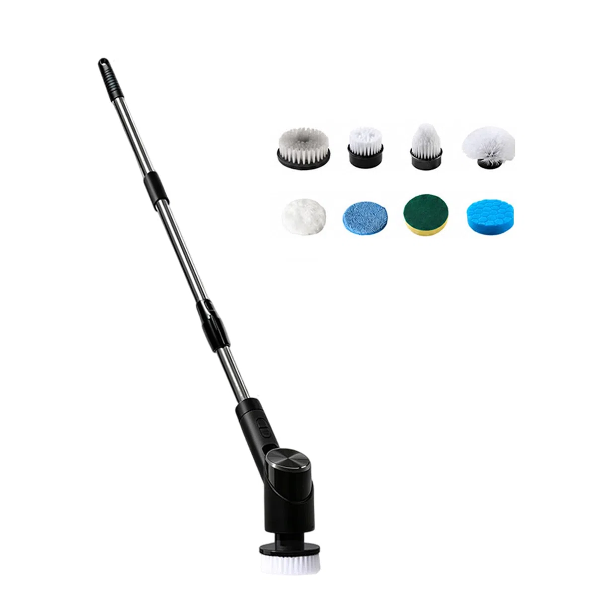 Cepillo eléctrico Recargable con batería de 2000mAh para Grasa de Cocina, Limpiador de Detalles de Esquinas de Juntas de Suelo de baño
