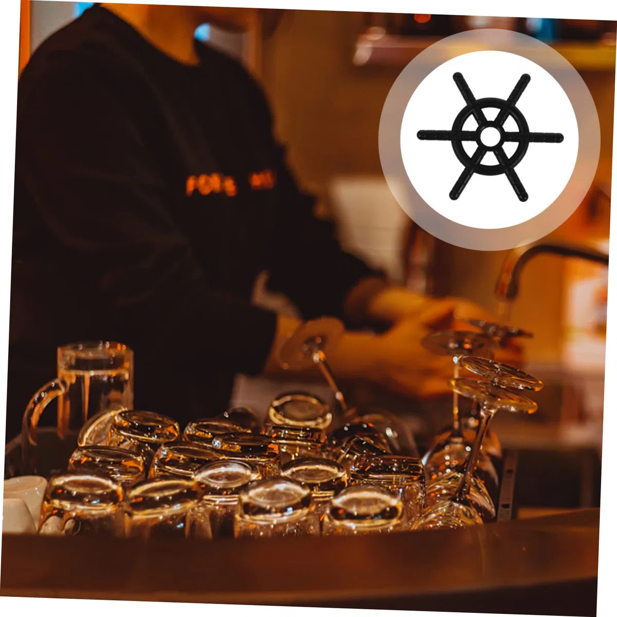 Tofficu 5 Piezas Accesorio Vasos Cabezal Forma Compatible con Lavavajillas Bares Restaurantes y Cafeterías