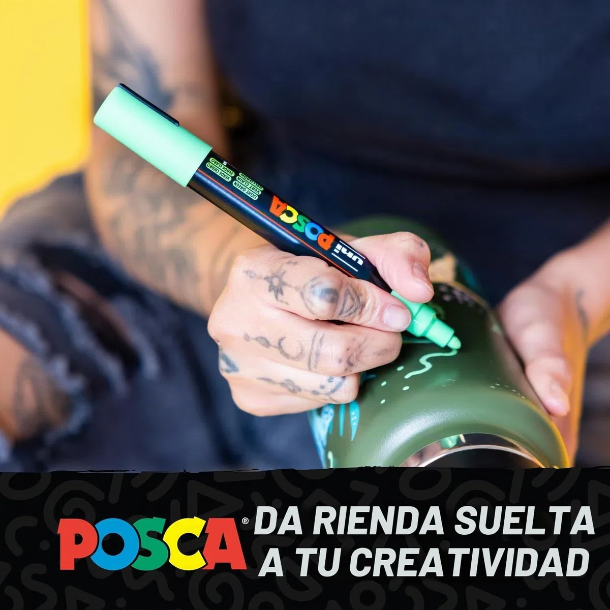 Posca - PC3M8C - Paquete de 8 rotuladores de colores