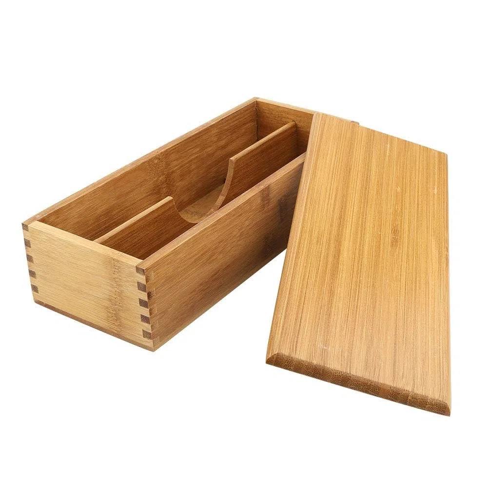 Caja De Cubiertos De Madera, Estilo Japonés Pequeño Cajón Organizador Utensilios Cocina Caja Almacenamiento Palillos Caja Almacenamiento Con Tapa Para La Encimera La Cocina 10.6 X 4.3 X 2.5 Pulgadas