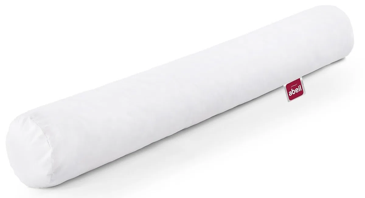 Abeil Almohada cilíndrica "Dulces Sueños" Poliéster Blanco – 140 cm
