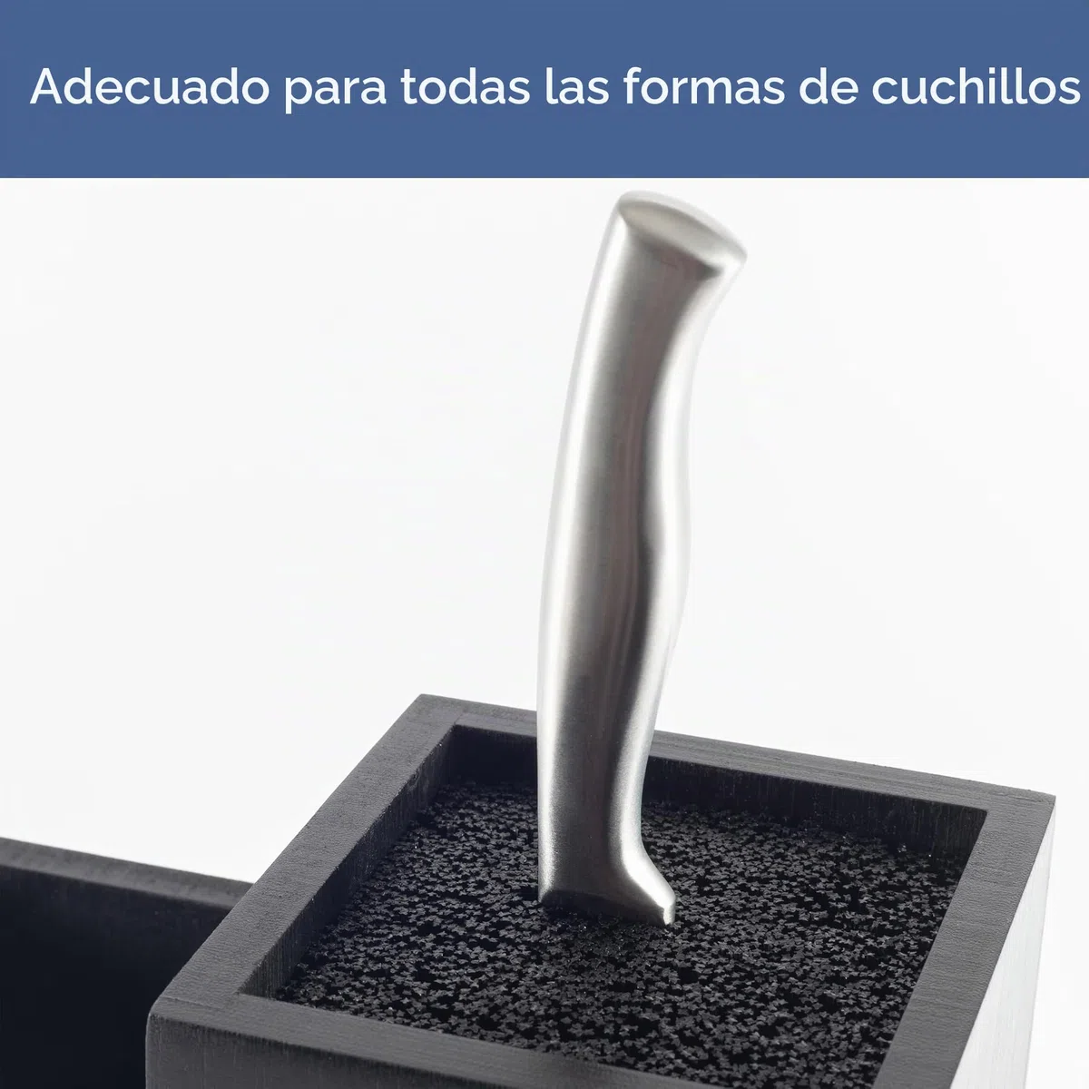 Hanseküche Bloque para cuchillos sin cuchillos, de madera, de bambú, extra ancho