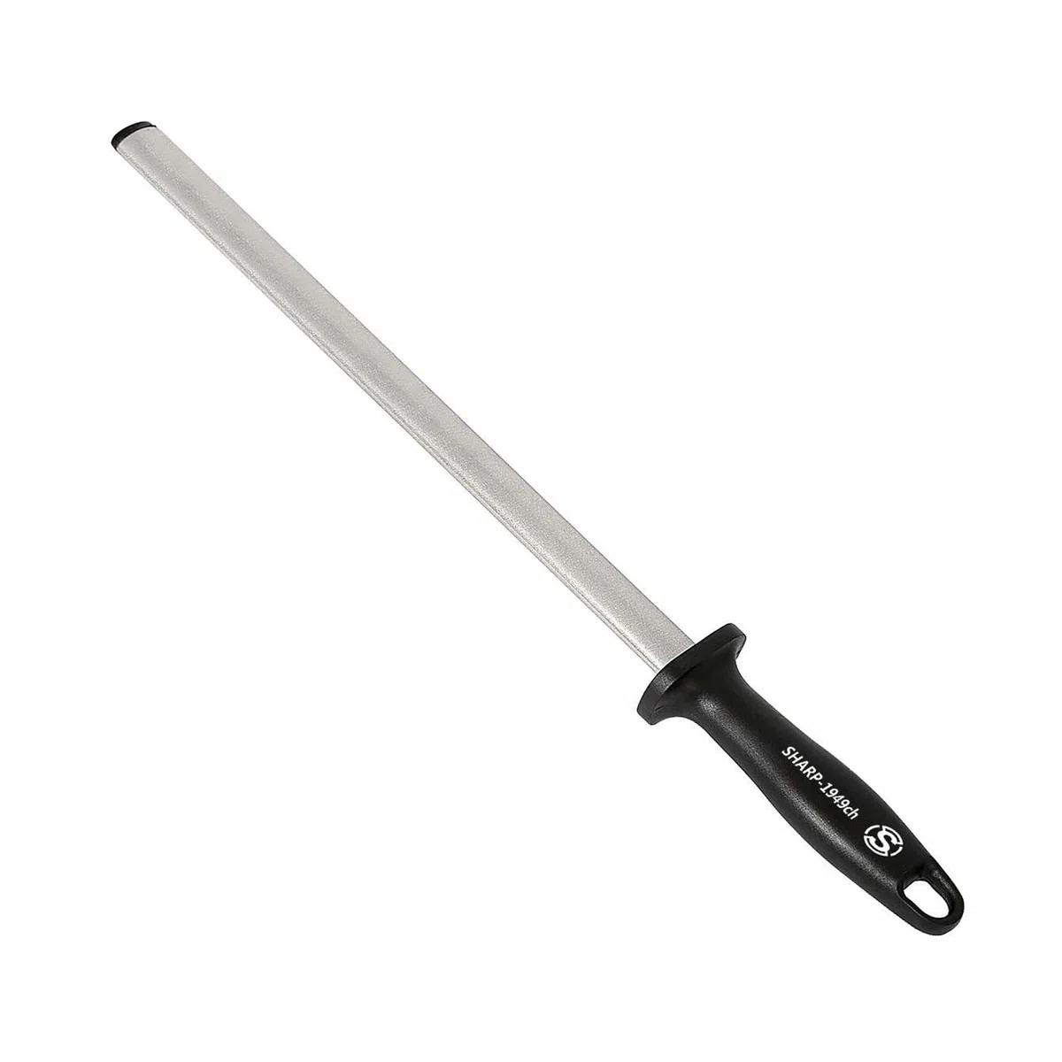 NC Acero Diamante 12" （30 cm），Acero de Afilado Profesional por Maestro de Cocina，Cuchillo de Cocina，Cuchillo japonés，Inicio Gourmet Blade， Palo de afilar