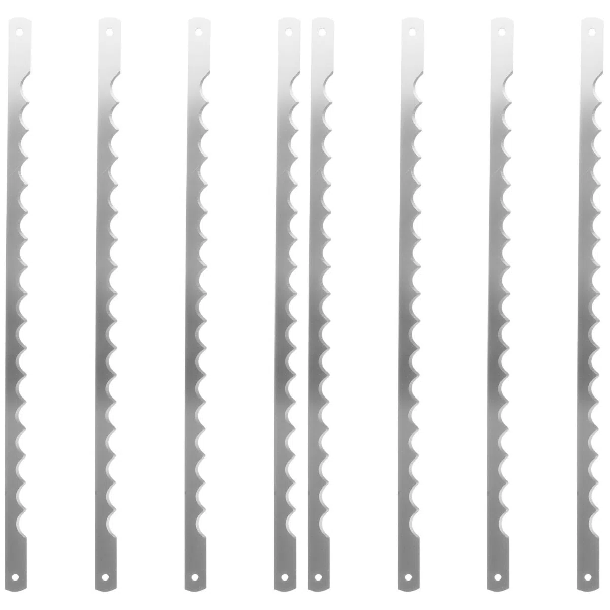 OSALADI 8 Cuchillas Dentadas Metálicas para Cortadora De Pan Repuesto para Máquina De Hacer Pan Accesorios De Cocina para Cortar Y Rebanar