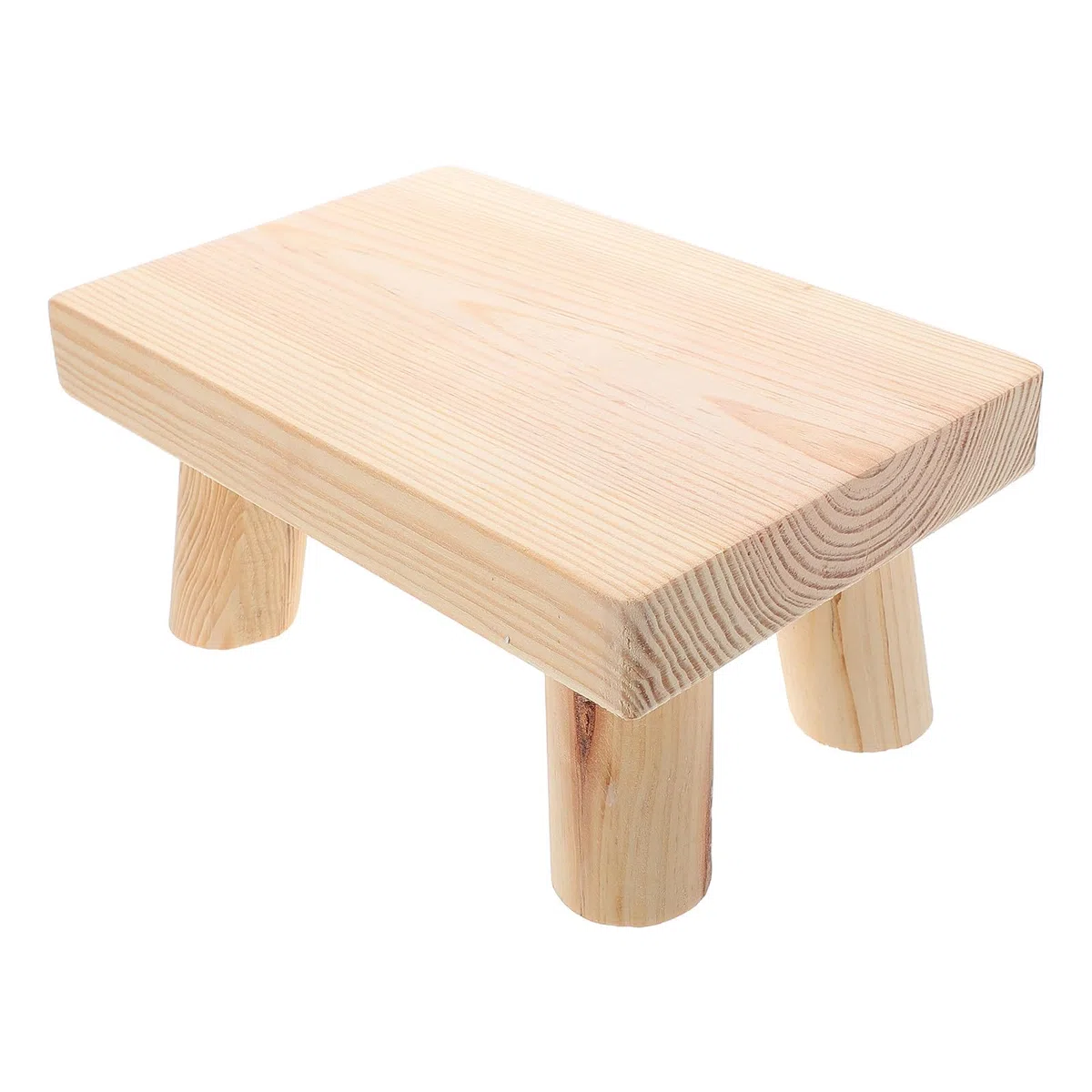 DOITOOL Taburete y Estructura Resistente, Ligero y Estable Pequeño de Madera con Superficie Antideslizante para Niños para Uso en Exteriores y Viajes