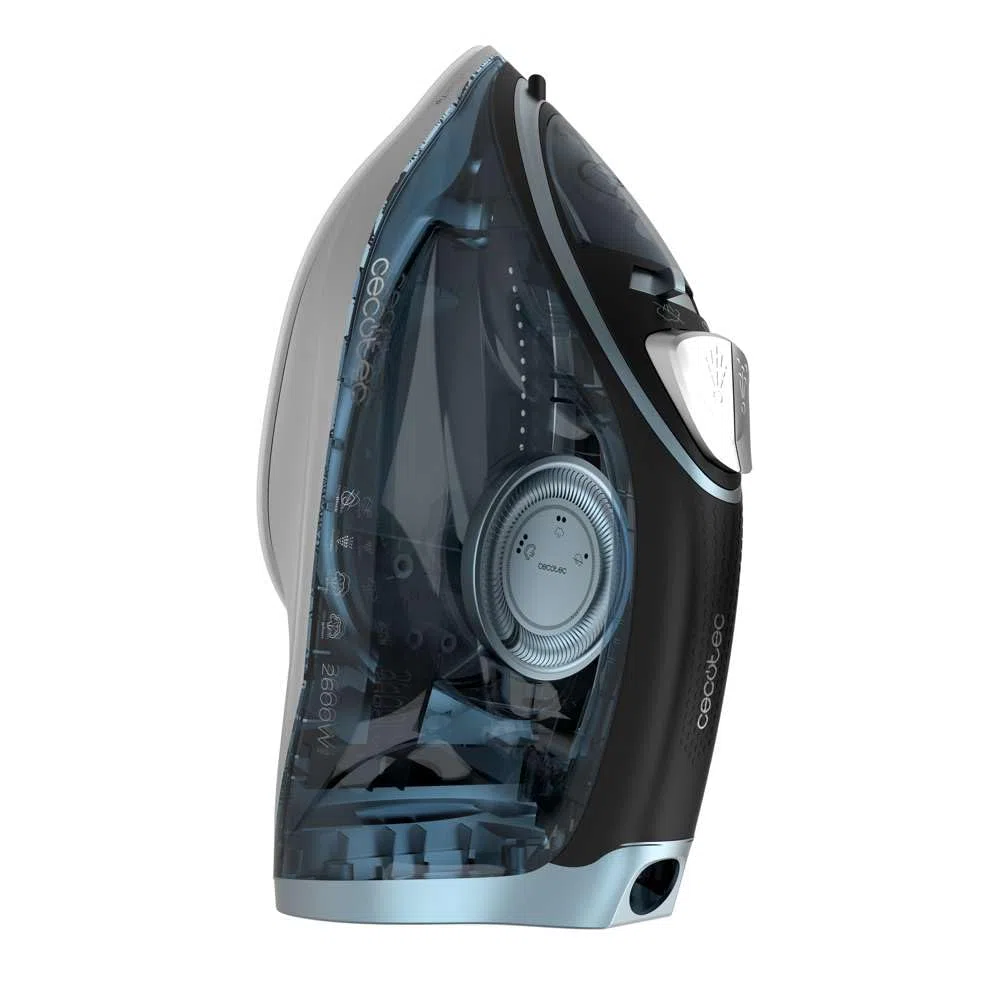 Cecotec Plancha Horizontal IronHero 2600 Vital con 2600 W, Tecnología Power Steam, Golpe de Vapor 200 g/min, Suela Turbo Slide, Sistema Antigoteo, Cyclo Clean, Filtro Antical, Precision Tip
