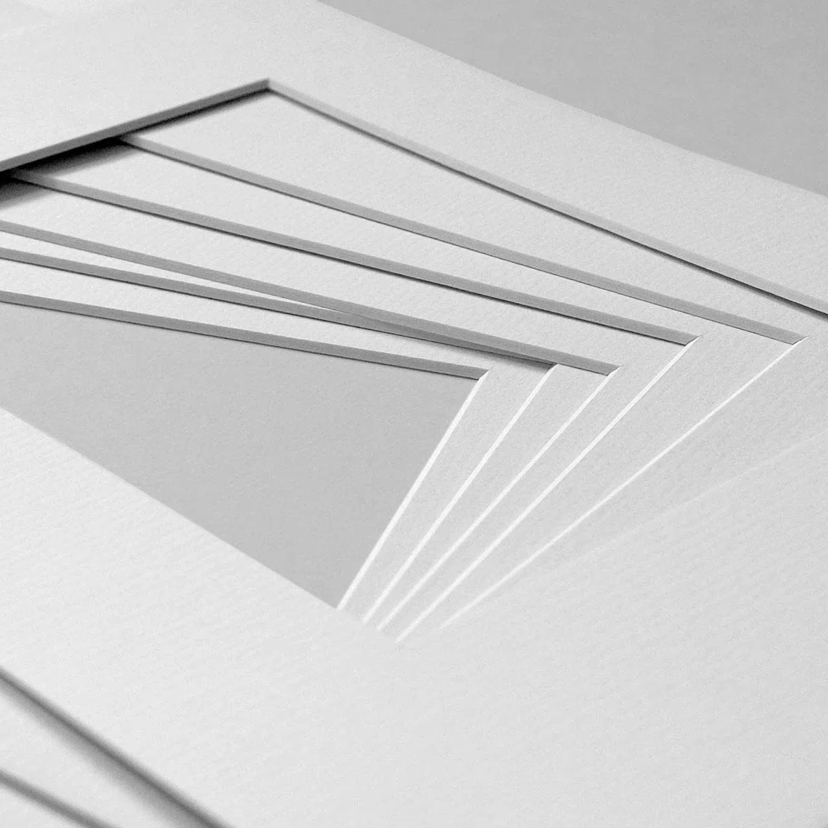 PHOTOLINI Papel paspartú para Fotos/Papel paspartú Biselado