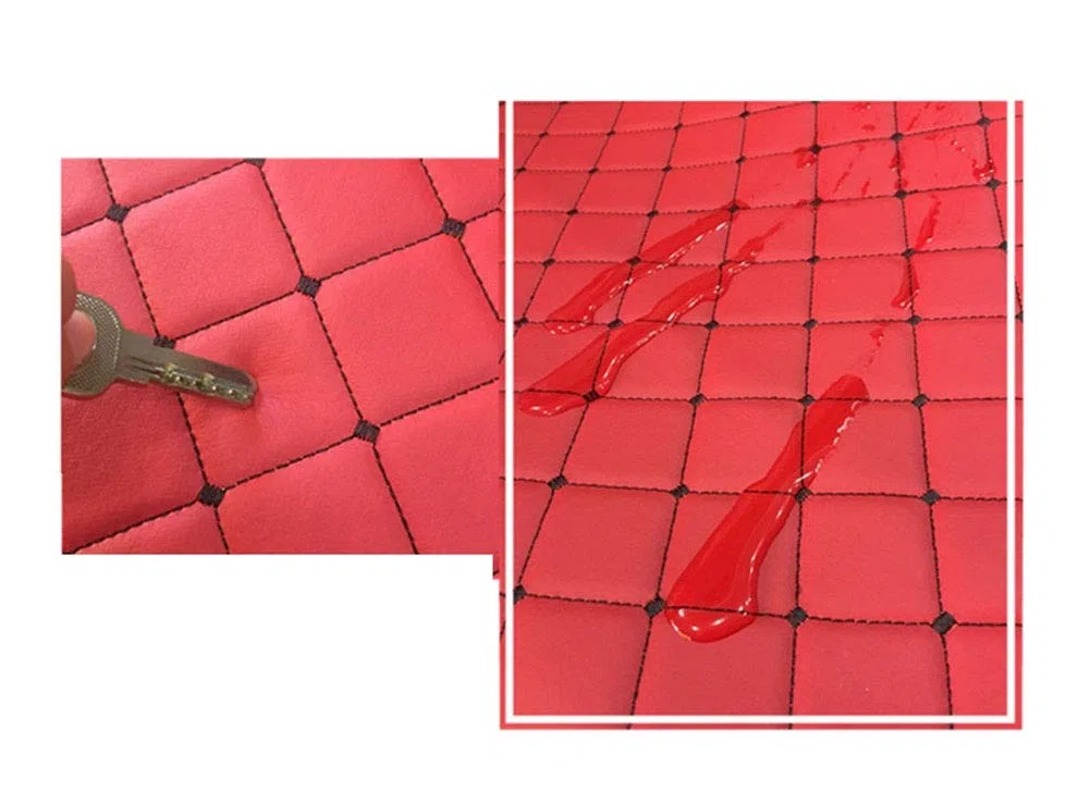Cuero Artificial PU Tela de Grano de Cuero de imitación Material texturizadoTela por Metros de Polipiel para tapizar - Tapicería -para Cojines de Coche,Beige