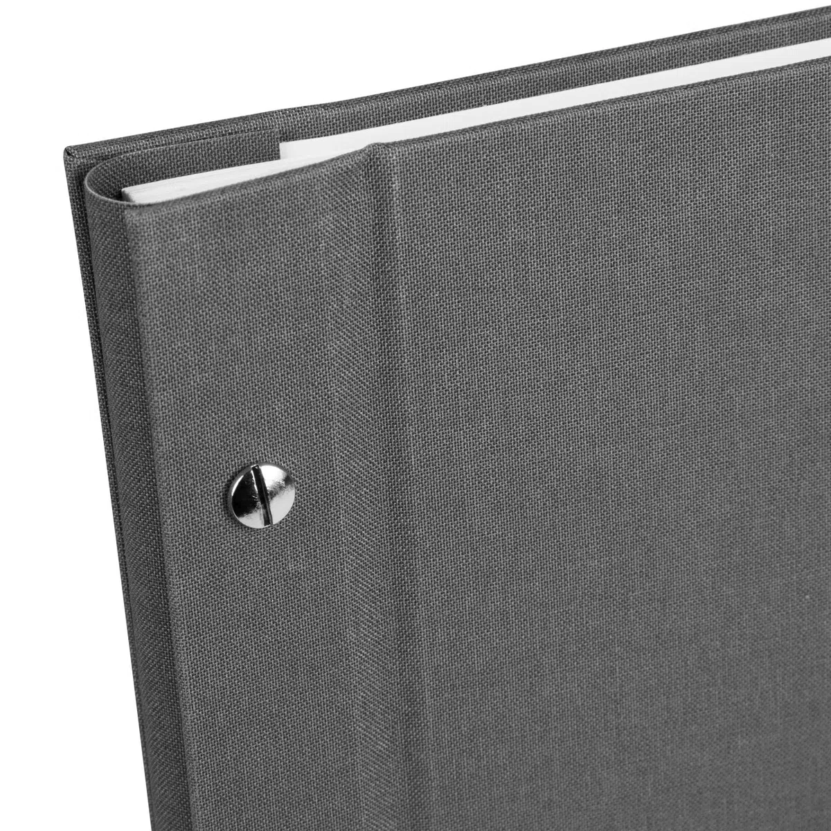 goldbuch 28825 Bella Vista - Álbum de fotos de 39 x 31 cm, 40 páginas blancas con separadores de pergamino, ampliable, color gris