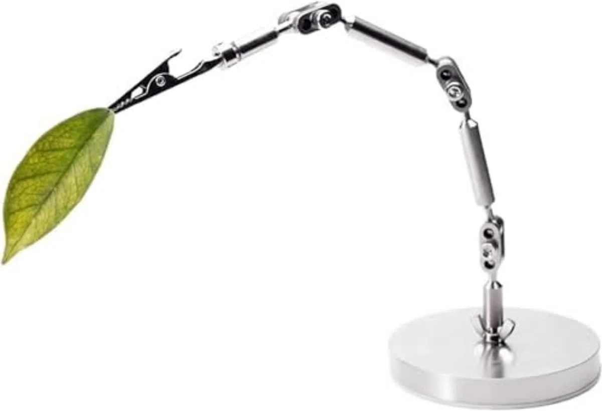 Soporte De Tercera Mano Helping Hand Tool, Brazo Flexible Ajustable con 5 Conectores, Base De Acero Inoxidable Resistente, Soporte para Pinza De Cocodrilo para Animadores, Maq