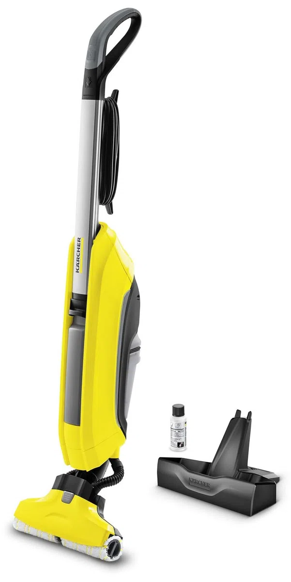 Kärcher Fregona Eléctrica FC 5 Con cable, máxima comodidad en la limpieza de suelos duros, elimina la suciedad en un solo paso, secado rápido