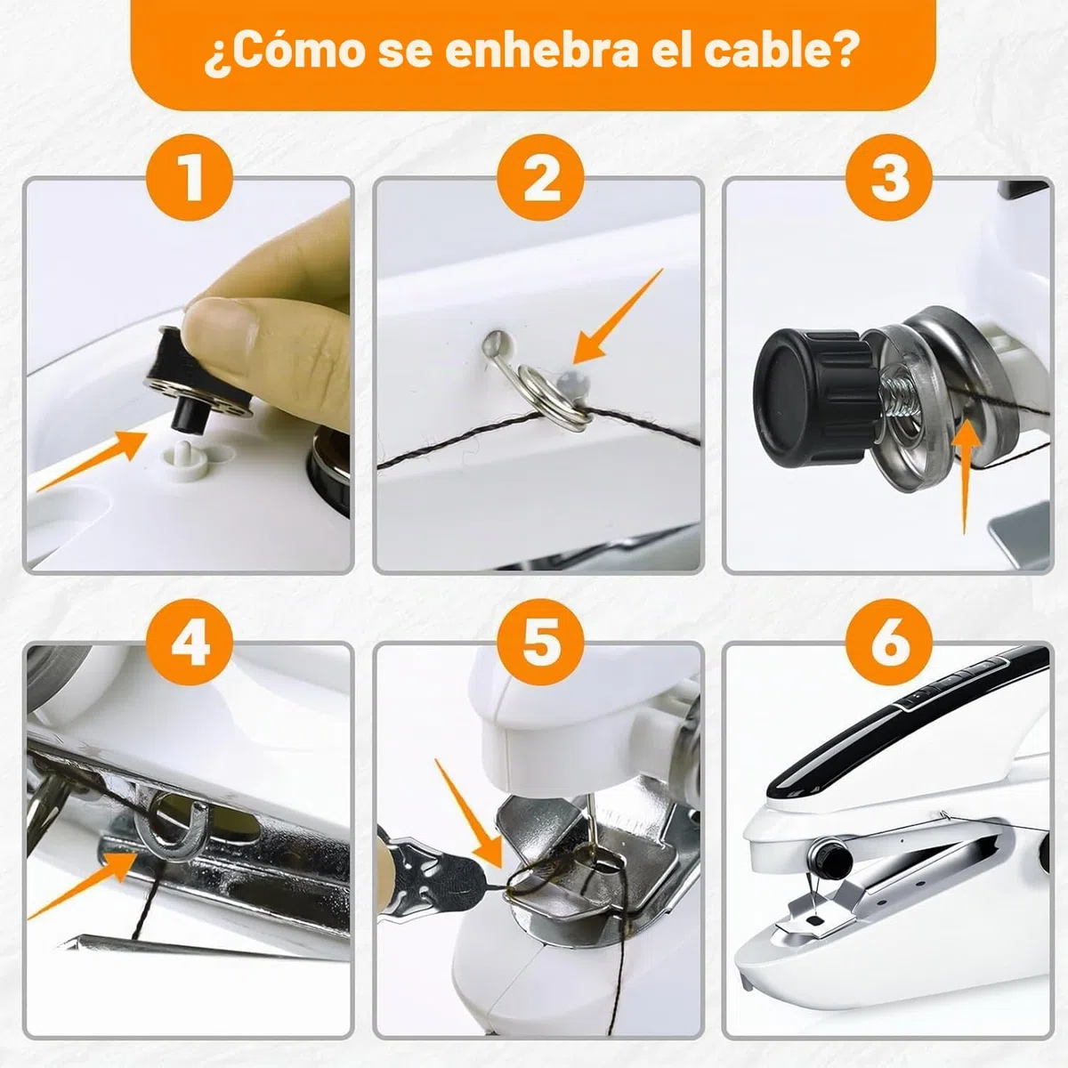 Máquina de coser de bricolaje, mini kits de costura de mano, máquina de coser eléctrica portátil con kit de costura para reparaciones rápidas y bricolaje
