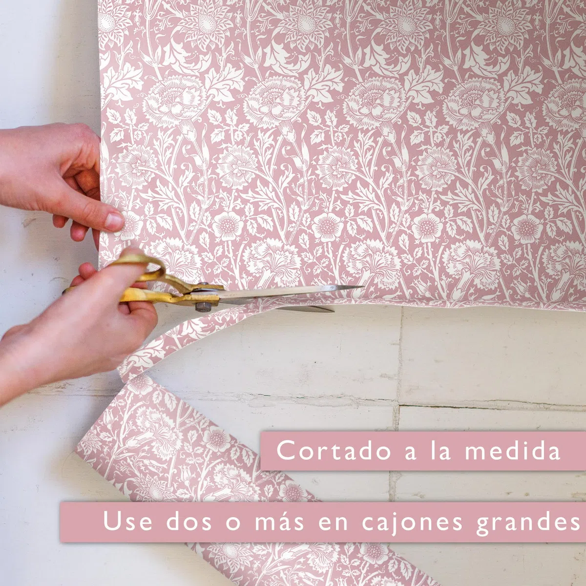 The Master Herbalist Forros Perfumados para Cajones con Diseño de William Morris | Disponibles en Lavanda, Sándalo, Rosa, Lirio y Lila | Paquete de 5 Hojas (Rosa | Rosa Helebore, Folded)