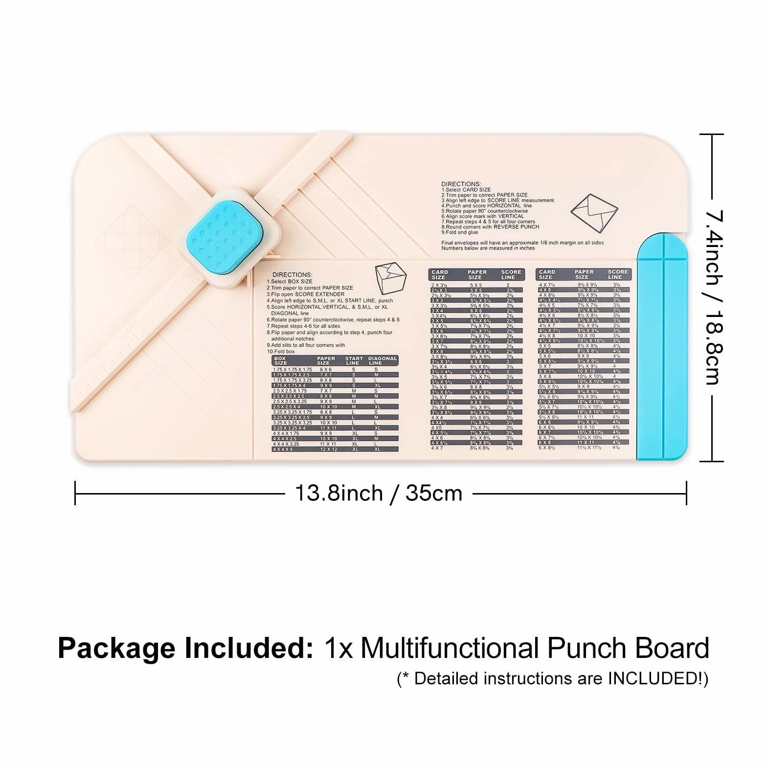 Tablero de perforación de sobres, 3 en 1, lazos, caja de regalo, tablas de perforación para manualidades, sobres de álbumes de recortes, tablero de perforaciones con bolígrafo de hendidura para