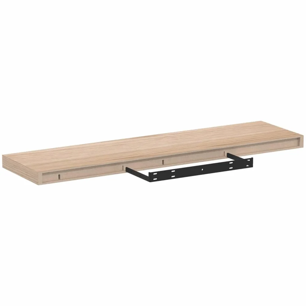 Estantería flotante de 90 x 23,5 x 4 cm, de madera con aspecto de roble, para salón, cocina, dormitorio, moderna estantería flotante con soporte invisible, soporta hasta 10 kg