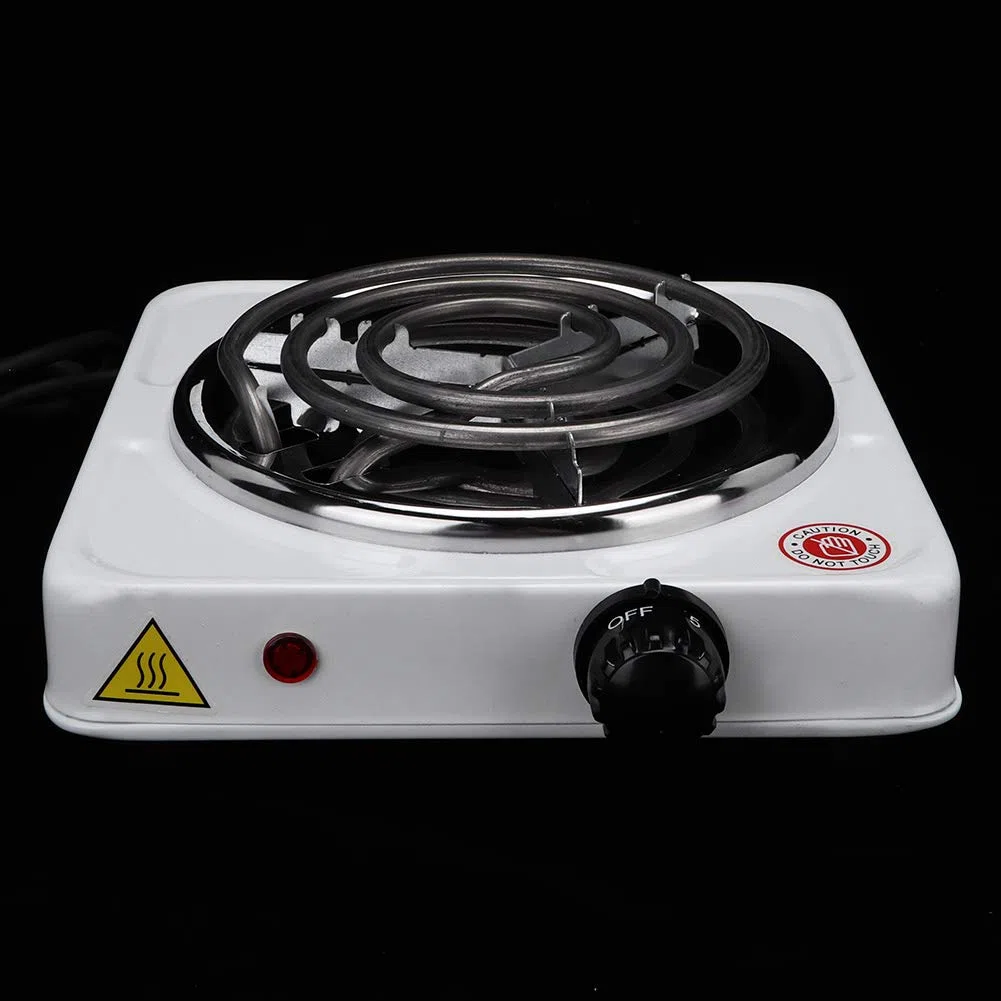 Tyenaza Placa Calefactora Eléctrica Pequeña, 220V 1000W Cocina Electrica Portatil, Estufa de Encimera Eléctrica Portátil, Cocina Casera Calentador de Café, para La Propiedad de la Cocina Camping Viaje