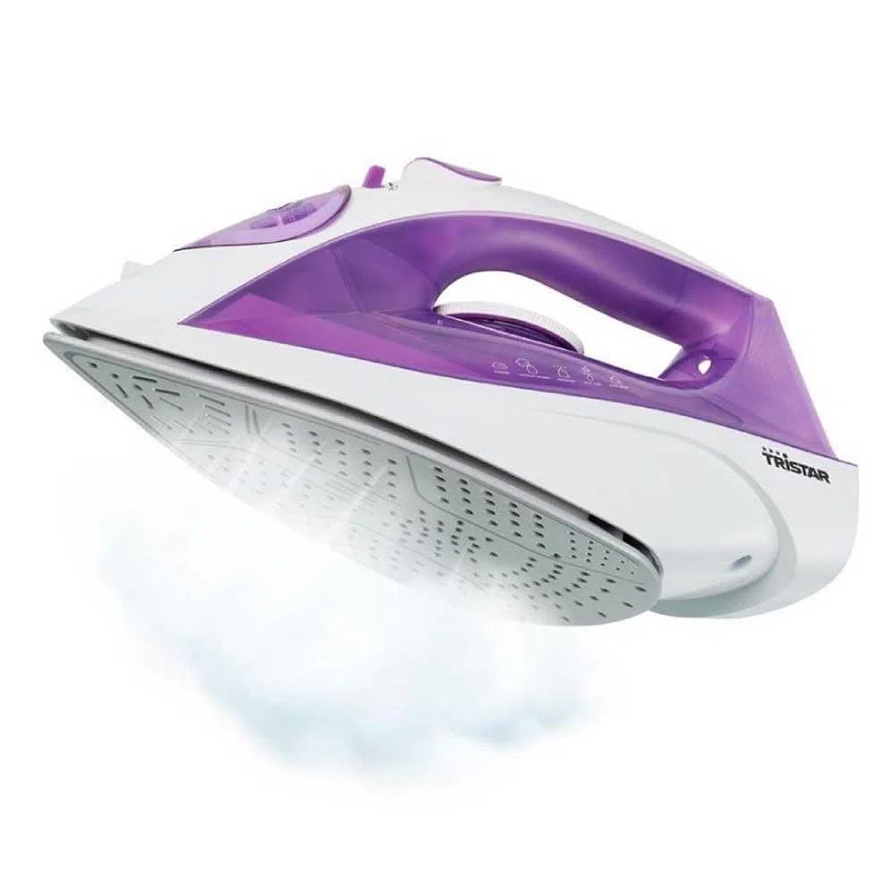 Tristar ST-8350 Plancha de vapor, suela de cerámica, 2200 W, presión de vapor continua de 30 g/min, antical y antigoteo