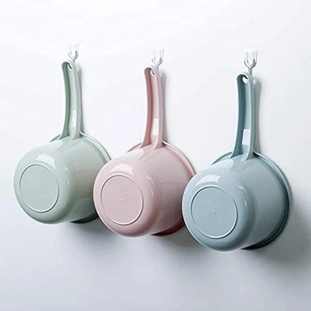 Cucharas de plástico gruesas, para baño, cocina, baño, lavadora, cucharón de agua