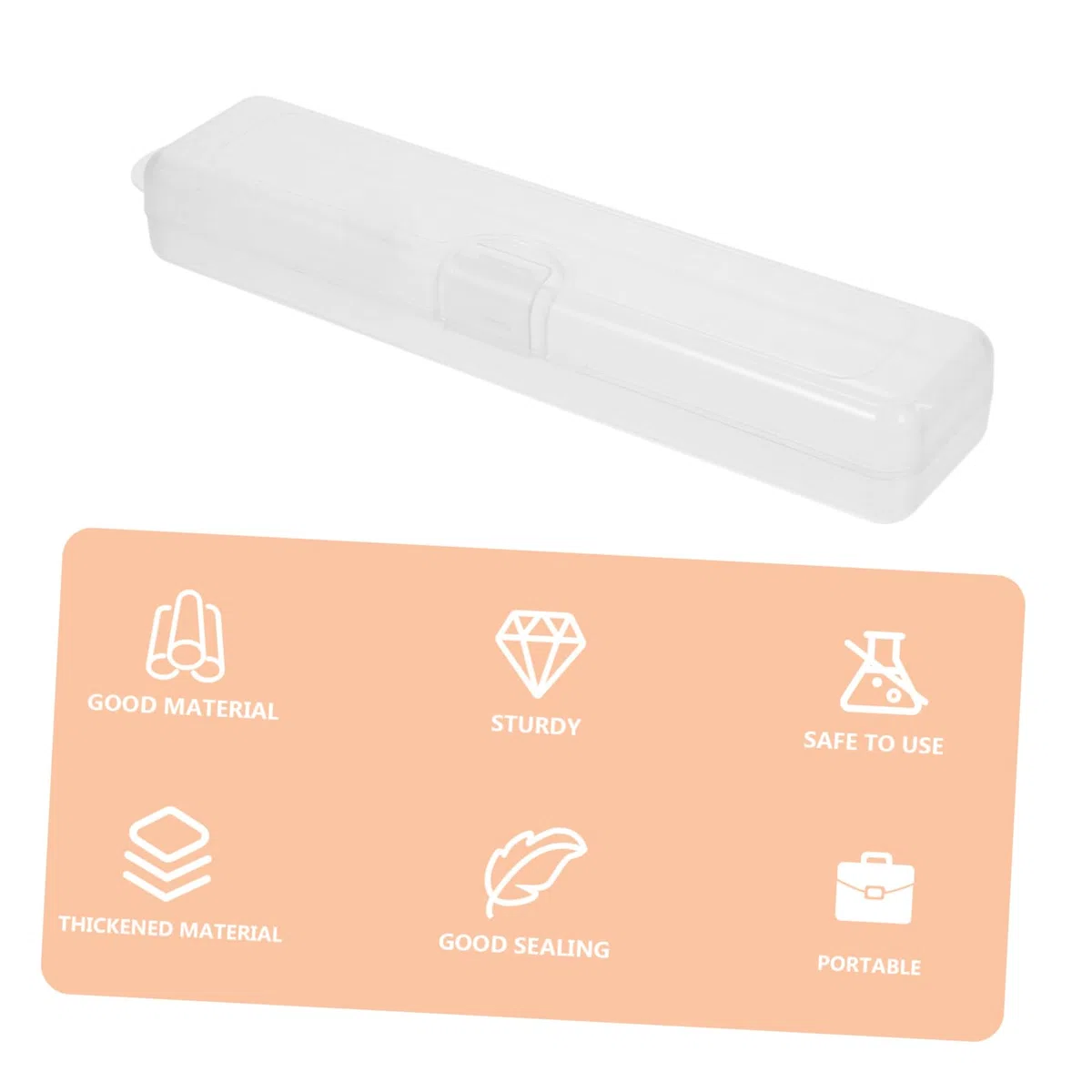 NOLITOY 20piezas Estuche De Viaje Portátil Para Cepillos De Dientes y Pasta De Dientes Caja De Almacenamiento Transparente Para Viajes y Picnics