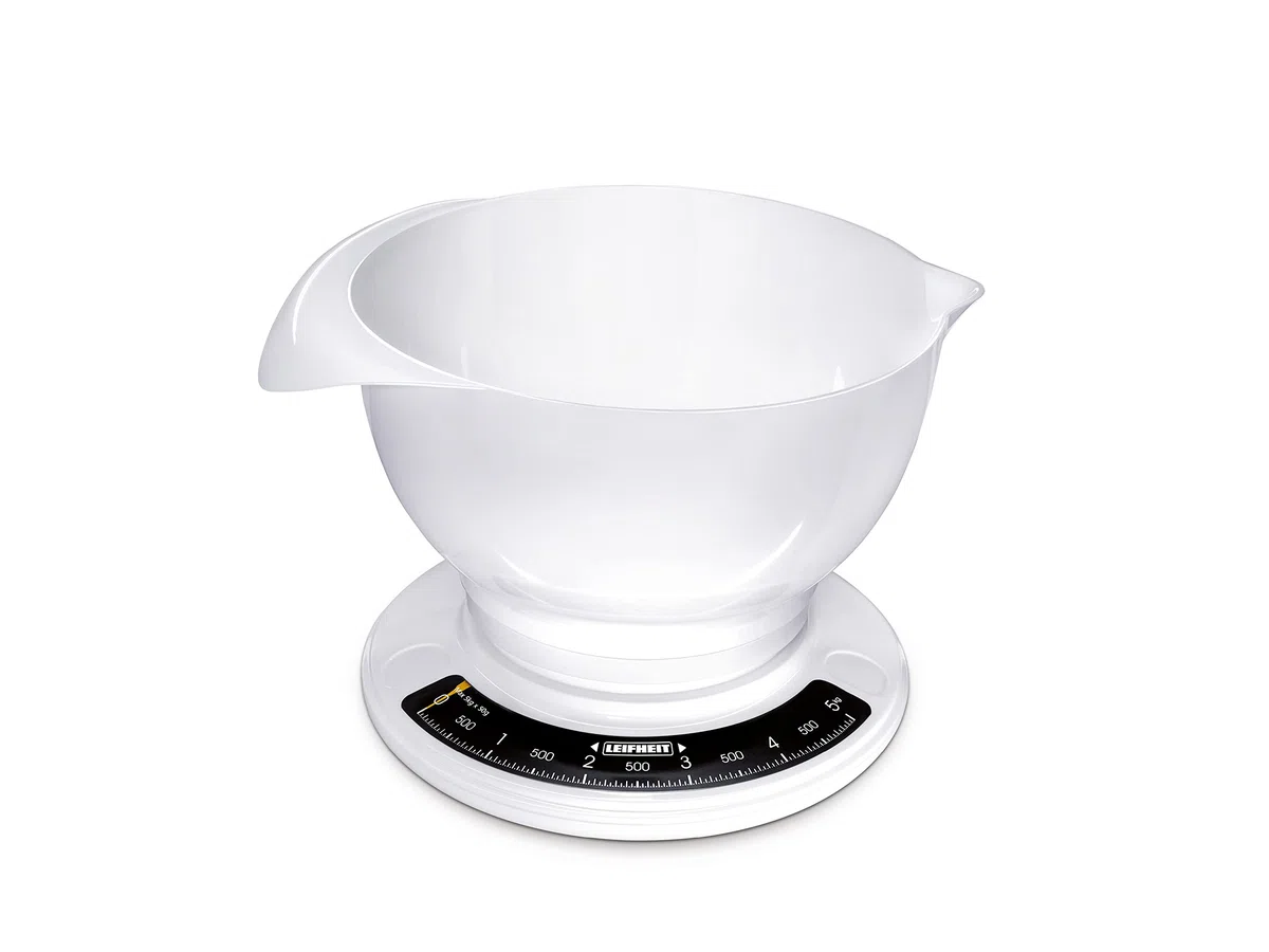 Leifheit 03172 analógica Escala de la Cocina con un tazón Grande