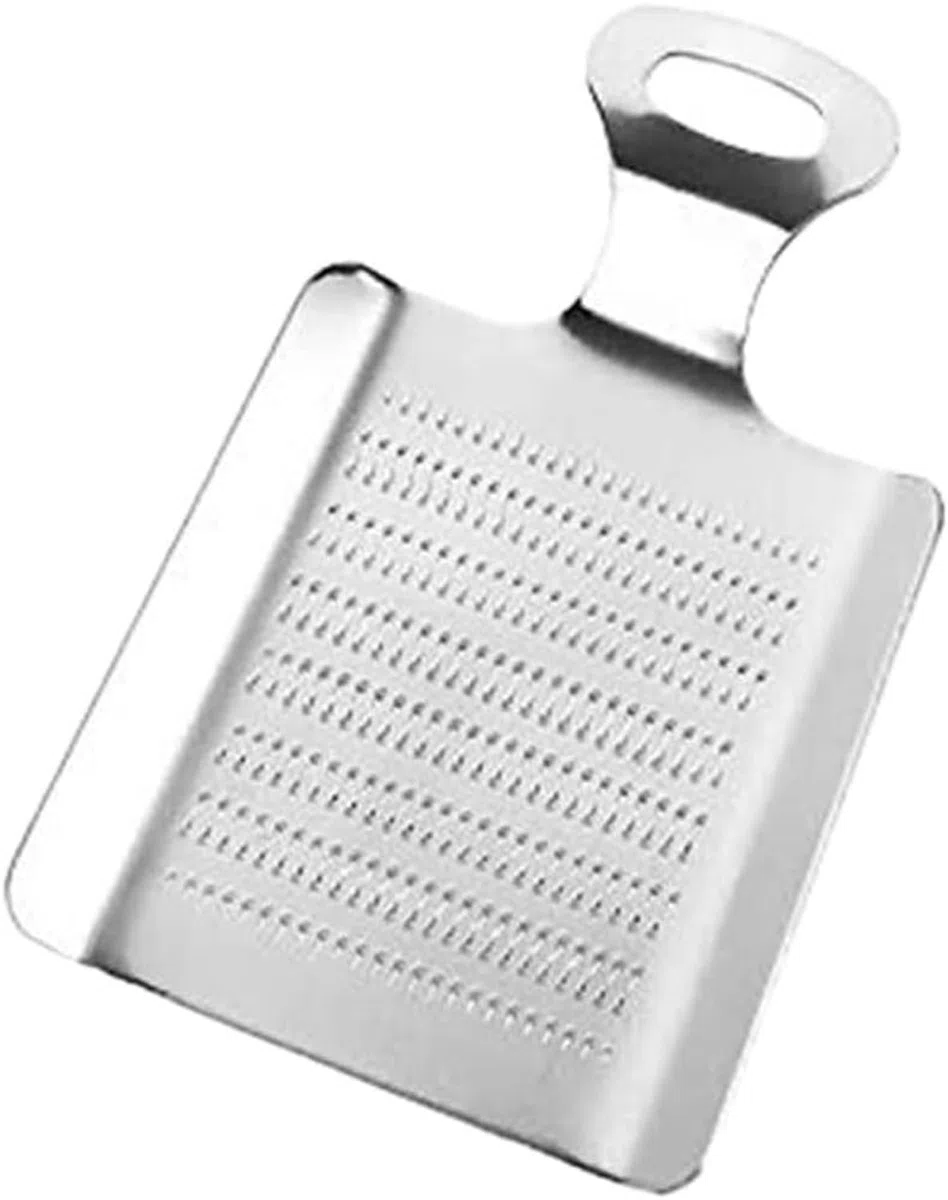 Prensa de ajos Picador, triturador de Jengibre y ajos escurridor de Acero Inoxidable para Picar finamente Especias sin ensuciar ni salpicar, Plata, 11 * 7 * 3,5 cm