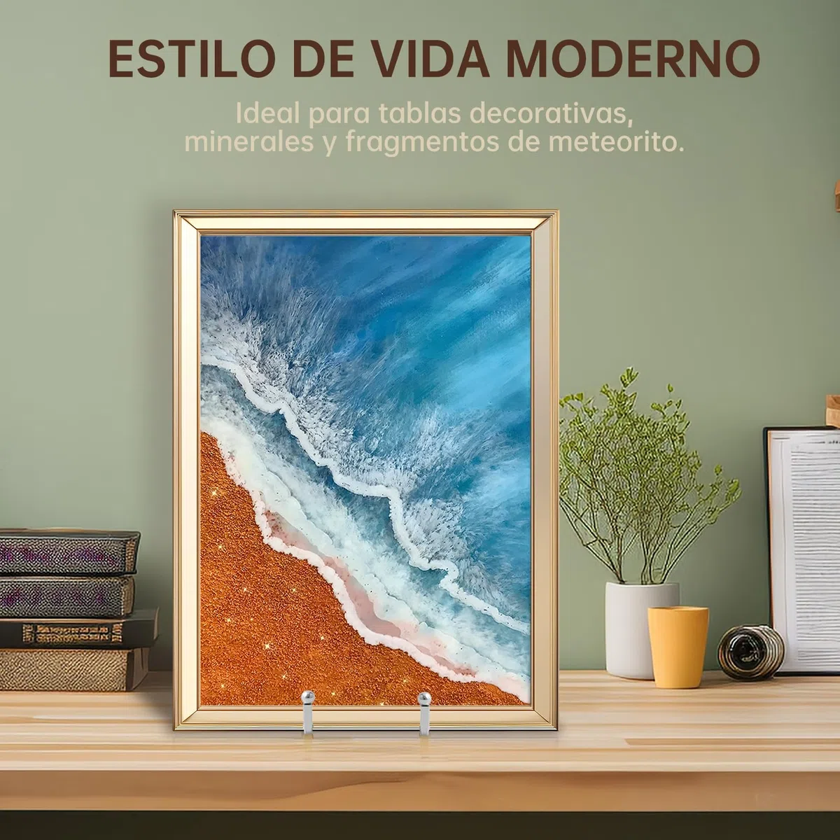 Soporte para Platos Decorativos Grandes - Soporte de Caballete para Expositor Mesa - Soportes Metalicos Para Placas Pesados | Cuadros | Marcos de Fotos | Libros | Lienzos - Plata - 2 Piezas - 30,5 cm