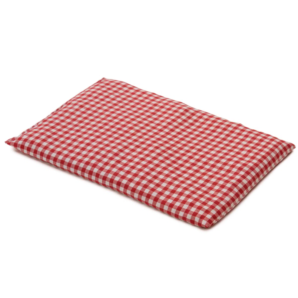 Almohada térmica de semillas 30x20cm rojo y blanco | Saco térmico | Cojín de calor y frio | Cojín con semillas de lino