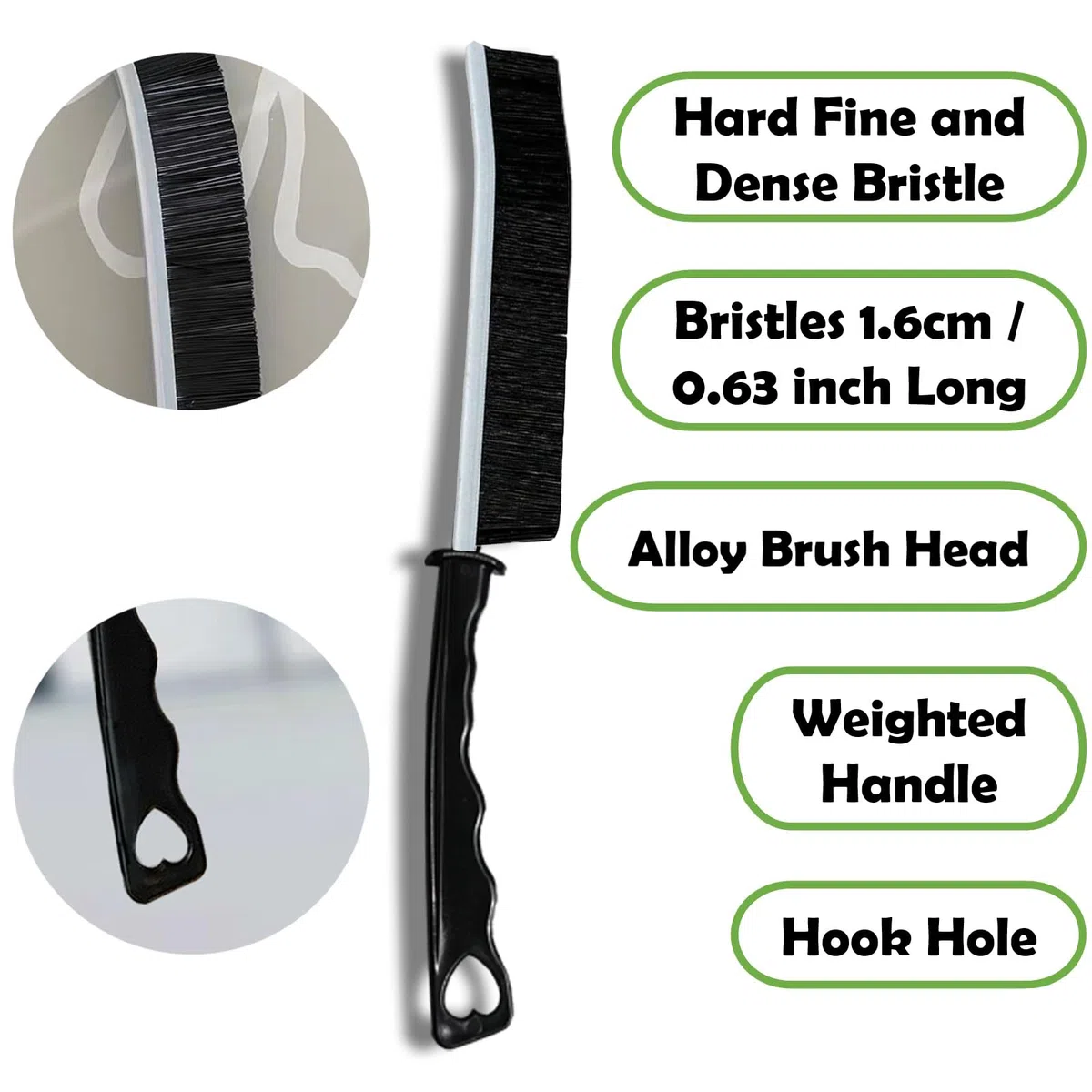 Betanull Juego de cepillos de limpieza para grietas, cepillos de cerdas duras multiusos para limpieza profunda de cocina, baño, lechada, fregadero, taza, tetera, botella, licuadora, esquinas, espacios