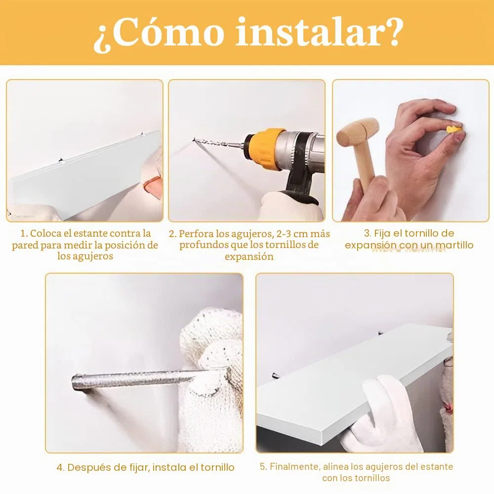 ThatsRad 3 Pzs Estanteria Flotante Pared 40 * 15 * 1,5cm Baldas Pared Blancas de MDF Estante de Pared Montaje Oculto para Libros, Fotos Estantes Flotantes Moderno para Baño, Salón, Cocina, Pasillo