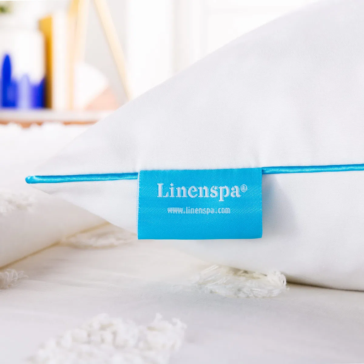 Linenspa 40 x 60 cm almohada de espuma viscoelástica triturada - Pack de 2