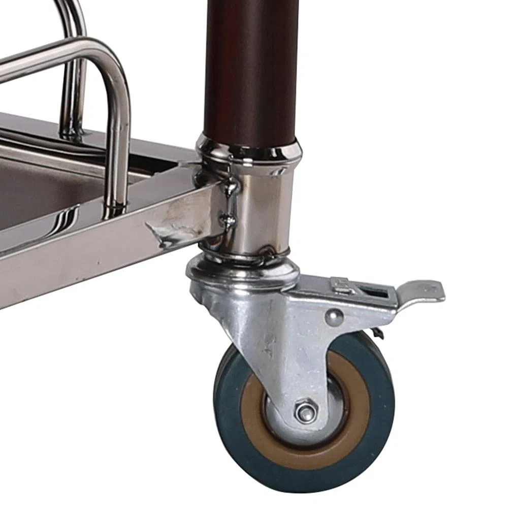 Carrito de almacenamiento de vino para cocina, carrito de servir bebidas, carrito de vino y té para restaurantes, hogar y eventos, elegante organizador de bebidas para vino y bebidas