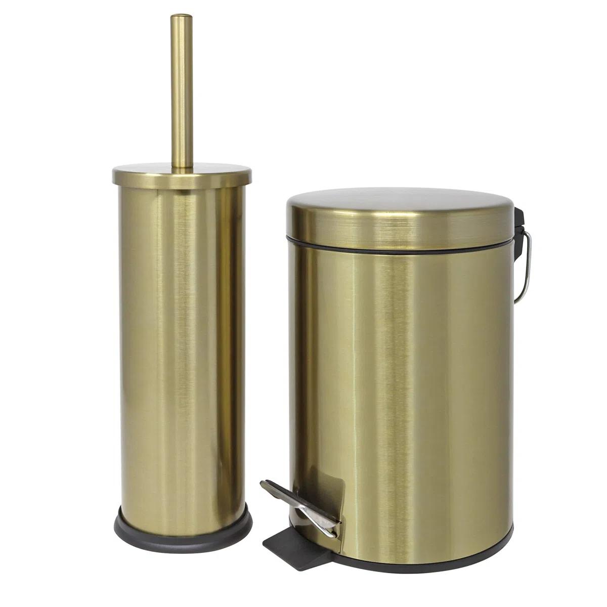 Papelera, Acero Inoxidable, Oro Viejo, 3 l