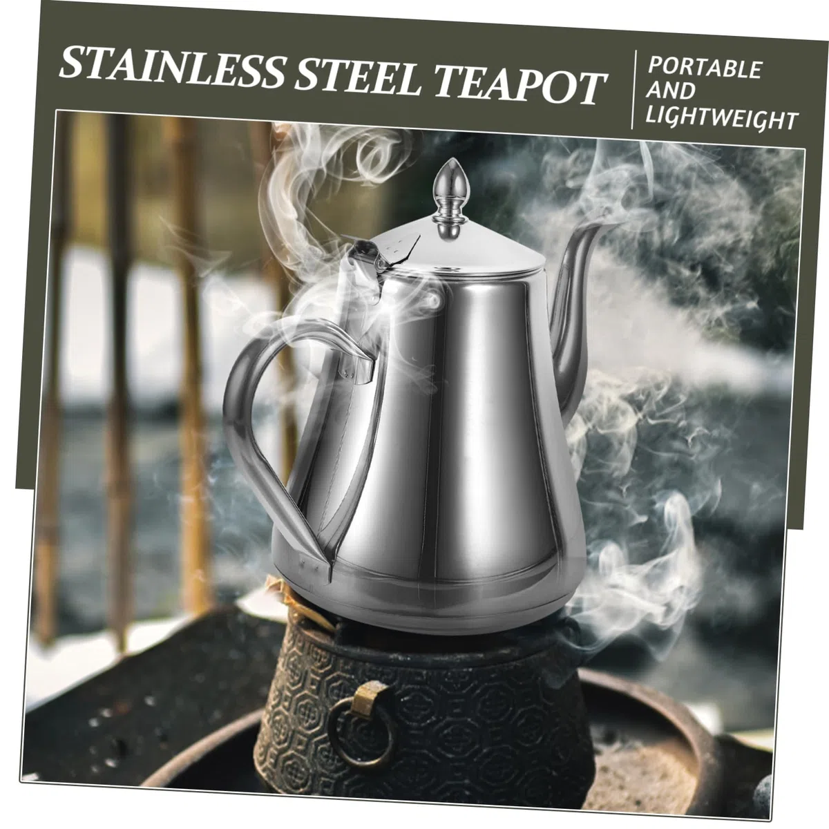 Tetera De Acero Inoxidable Infusor Interior Tetera Hogar y Cocina Para Preparar Infusiones De Té