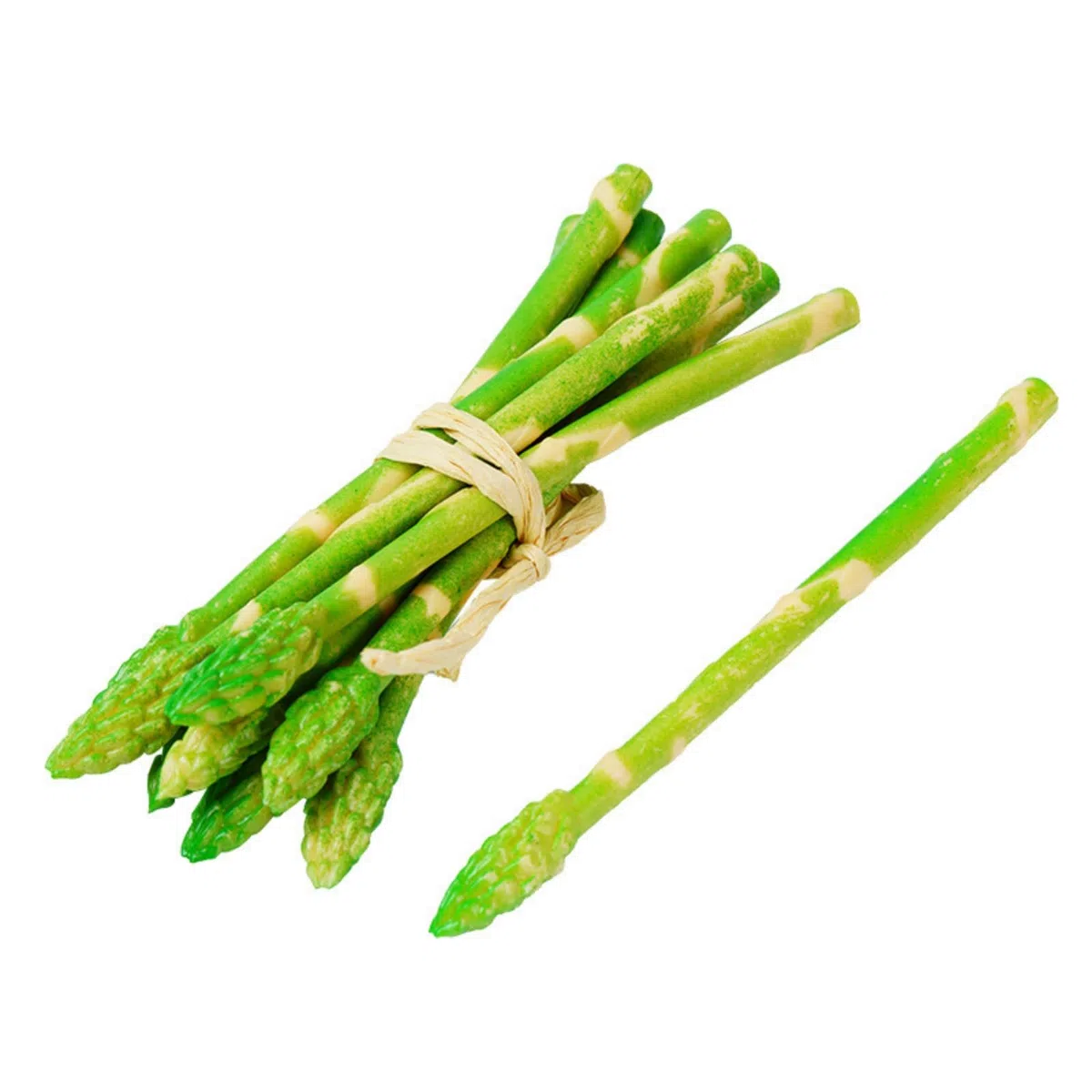 12 espárragos de imitación de verduras falsas, modelo de espárragos realistas, para el hogar, cocina, exhibición, accesorios de fotografía