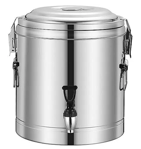Dispensador de bebidas calientes con grifo, urna de café y té de 5 galones para catering, fiestas, eventos, acero inoxidable duradero, fácil de usar