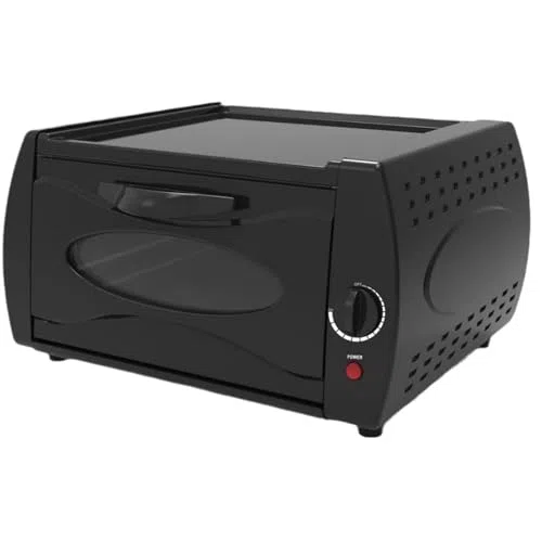 Mini horno eléctrico para pizza con protección contra sobrecalentamiento y control preciso de temperatura para cocinar en interiores de forma segura
