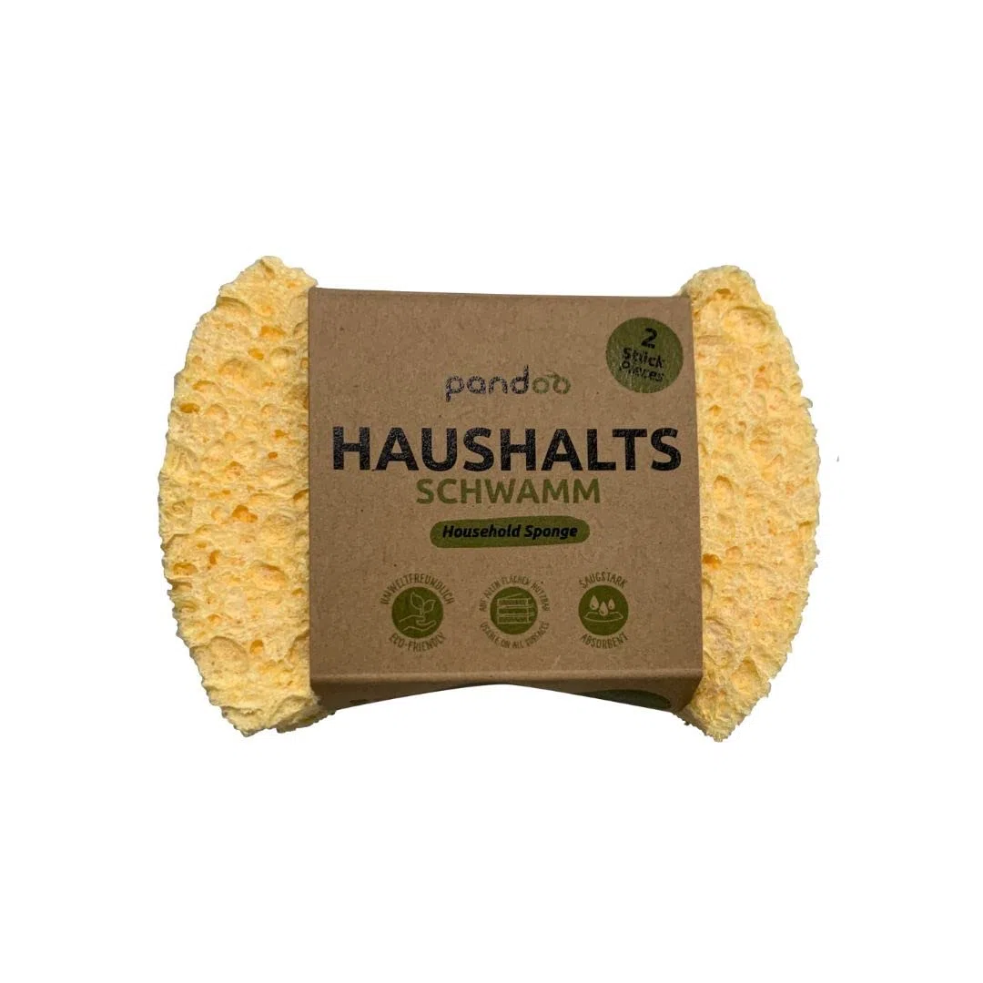 andoo Esponjas para el hogar | Esponja de limpieza orgánica, Esponja de cocina, Esponja de cocina, Esponja para platos, Biodegradable, Respetuoso con el medio ambiente (40 unidades)