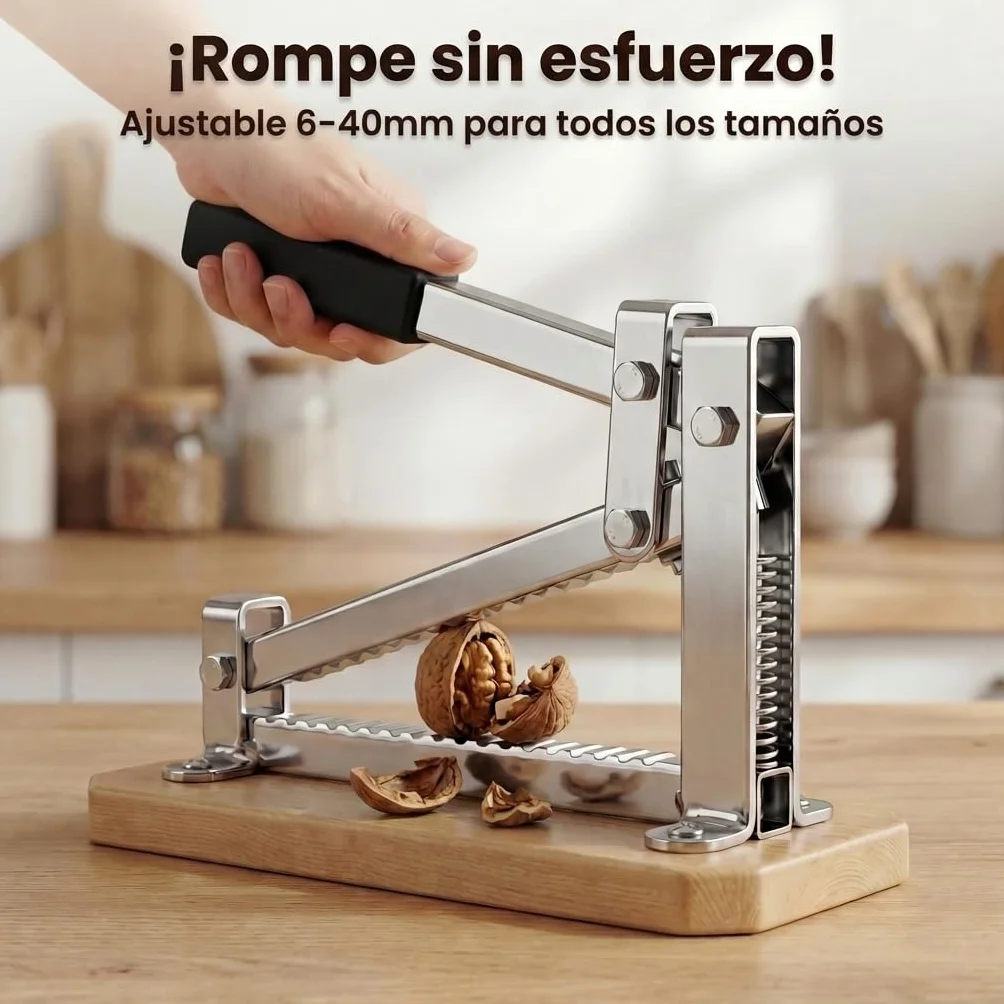 pelamatic Cascanueces, partidor, rompe almendras, Hierro