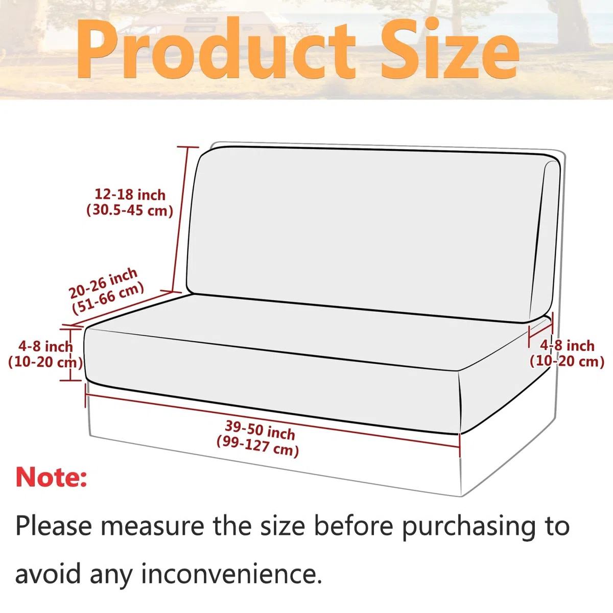 Funda De Sofá para Caravana, 2 Piezas (1 Juego) Elásticas Cubiertas Asiento Cojín Restaurantes RV Lavable Fundas Cojín Mesa Comedor para Autocaravana (Forma De Waffle, Beige)