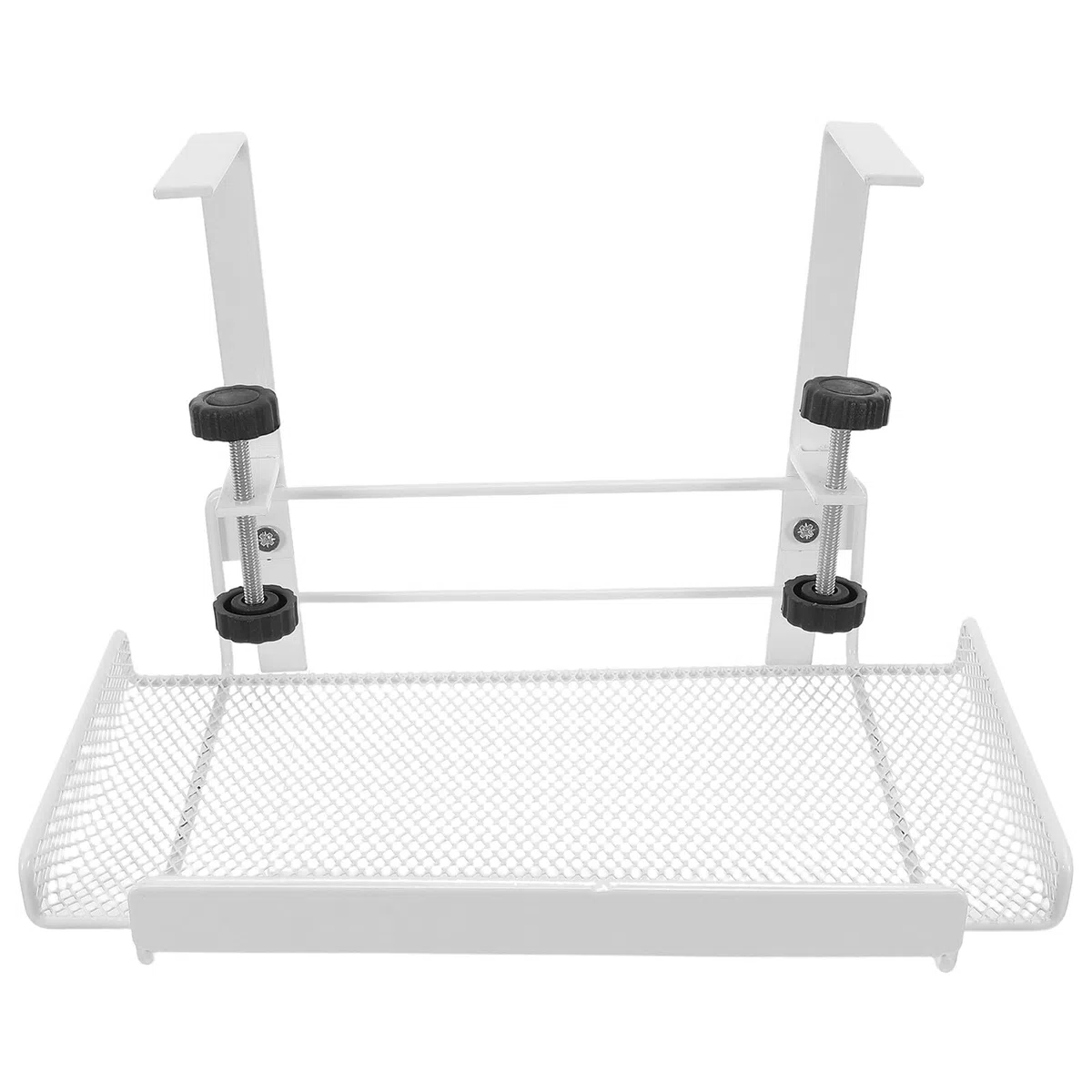 Organizador de Escritorio con Abrazadera Estante Metálico bajo Mesa Ajustable Bandeja para Gestión de Cables Documentos y Suministros de Oficina