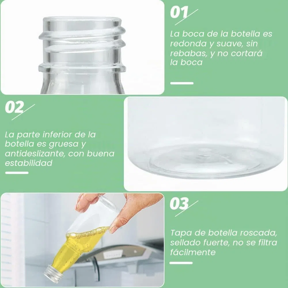 24 PCS Botellas Vacías para Licor 50ml Botellas de Plástico Vacías para Licor con Tapa Botella de Vino Pequeña Vacia Reutilizables con 1 Embudo Mini Botella para Bodas para Leche Zumo Aceite